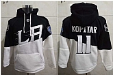 Los Angeles Kings 11 Anze Kopitar White Black All Stitched Pullover Hoodie,baseball caps,new era cap wholesale,wholesale hats